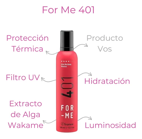Kit Peluqueria Peinados Profesional Salon X5 For Me Framesi