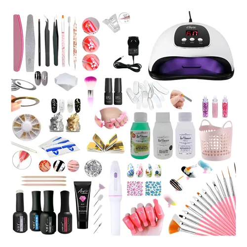 Kit De Inicio Para Esmaltes Semipermanentes Navi Base Top