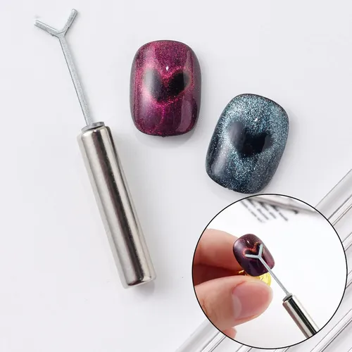 6 Pcs Heart Magnet Set For Cat Eye Gel Polish