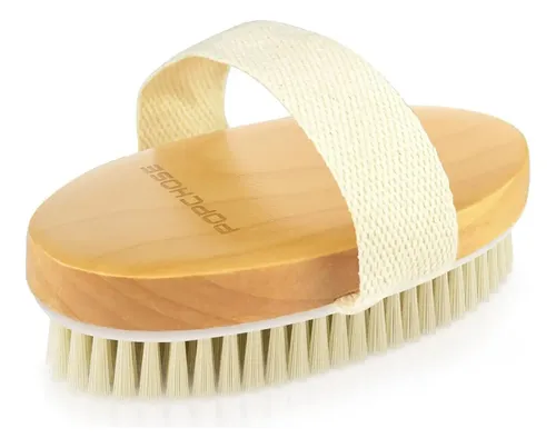 Cepillo Corporal Exfoliante De Cerdas Naturales Para Piel Se