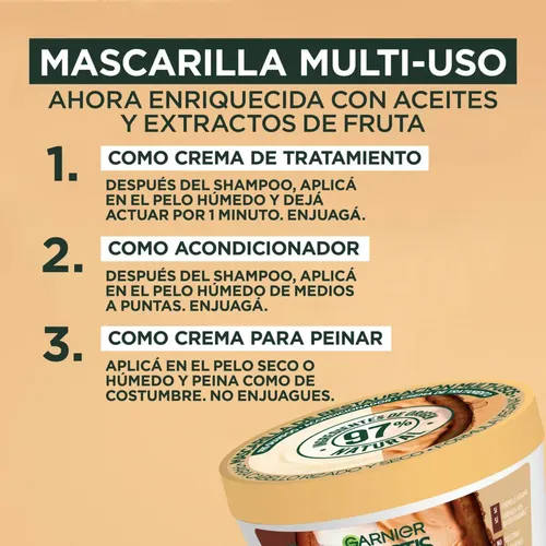 Mascarilla Fructis Hair Food Cacao 350 ml