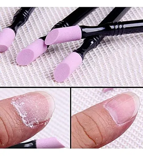 Empujador Cutícula Piedra Pómez Manicura X5