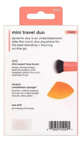 Real Techniques Set Mini Travel Duo Color Naranja