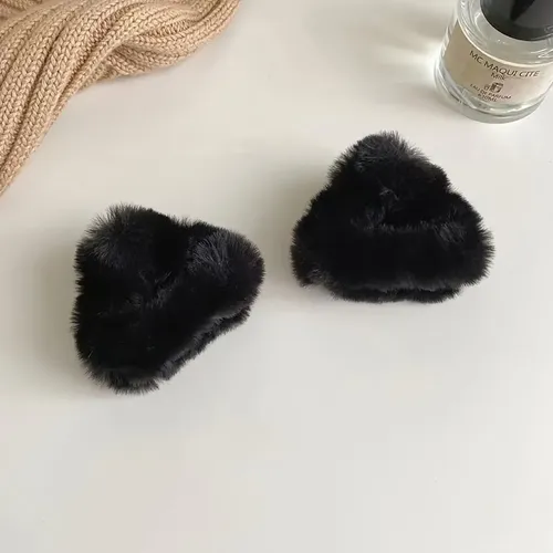 Broches De Peluche For Cabello Orejas De Gato Marrón