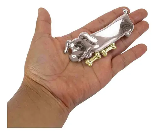 Hebilla De Pelo Plástica Diseño Perro En Pack X 12 Unidades
