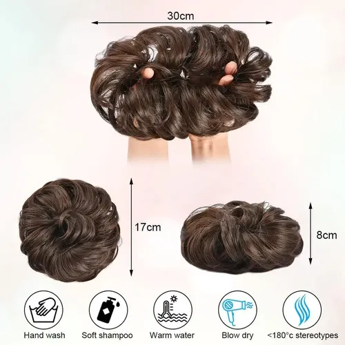 Moños Postizos, Messy Bun Hair Piece Grande Coleteros Pelo /