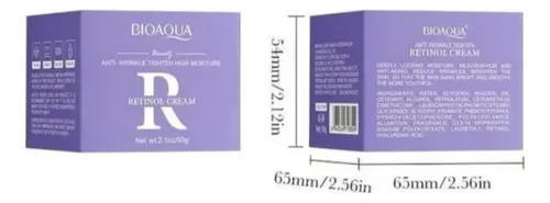 Crema Reafirmante Antiarrugas Tensor Con Retinol Bioaqua