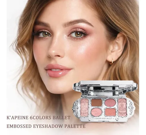 Paleta De Sombras K’apeine 6x Sombras Mates Y Brillantes