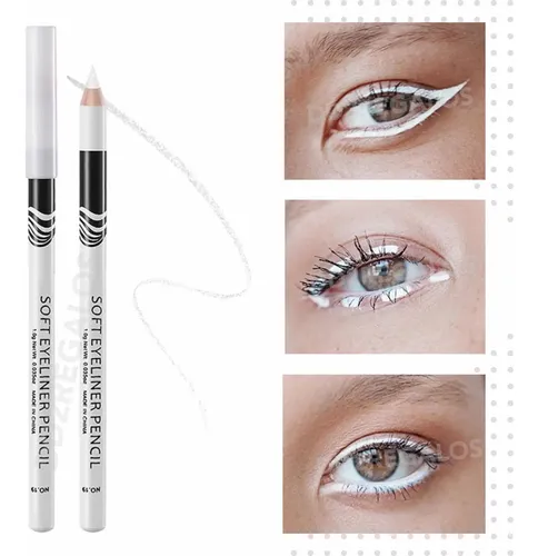 Lápiz Delineador Blanco Iluminador Cejas Ojos Microblading