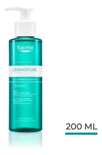 Eucerin DermoPURE Oil Control Gel Limpiador diario 200 ml