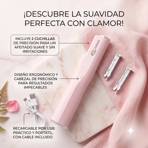 Afeitadora Eléctrica Femenina Corporal Y Facial Recargable