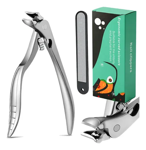 Cortaúñas Zaireg Ergonómico Estilo Alicate Plateado
