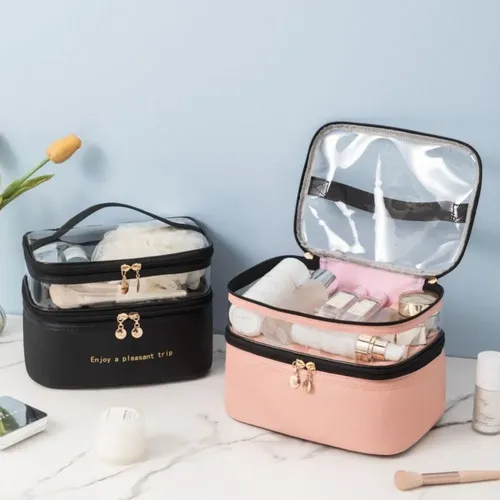 Estuche Transparente For Cosméticos, Organizador De Pvc