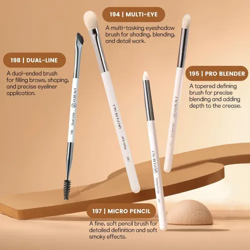 Albeaut Set Brochas Maquillaje 7 Piezas Rostro Ojos
