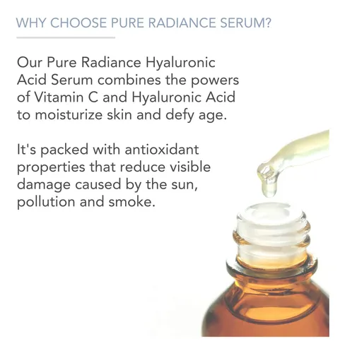 Sérum De Ácido Hialurónico Pure Body Naturals, 1 Onza, Para  Todo Tipo De Piel Día/noche