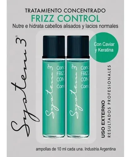 Ampollas Capilares System 3 Keratina Frizz Reparacion X12