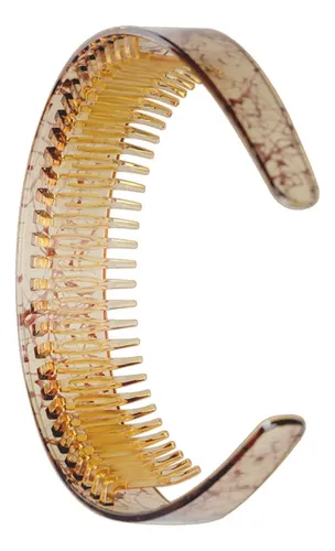 Diadema Dentada Para Mujer, Accesorio Informal Café Ligero