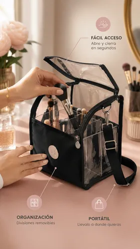 Organizador Maquillaje Brochas Senior Cube Box Melody Scher