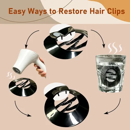 Pinzas De Pelo Planas Para Mujer, Tamaño Mediano, No Irritan