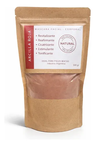 Arcilla Roja Purifica Detox Desinflama 1000 Grs