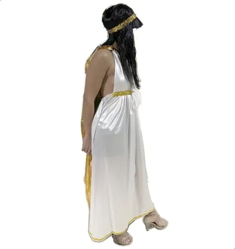 Disfraz Cleopatra Completo Vestido Capa Peluca Halloween