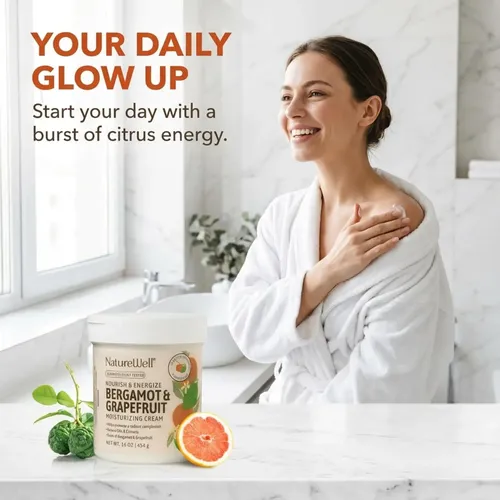 Crema Hidratante Bergamota Pomelo Nature Well 16 Oz