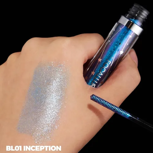 Máscara Con Purpurina Para Pestañas, Color Verde Sirena, Sua Mermaid Green / Blue Shimmer