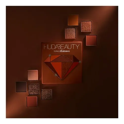 Paleta De Sombras Huda Beauty – Obsessions Palette Amethyst Sombra Naranja Oscuro
