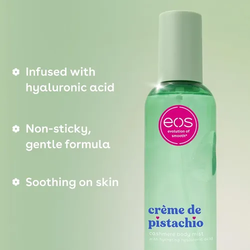 Eos Cashmere Body Mist Creme De Pistacho Para Mujer, 177 Ml