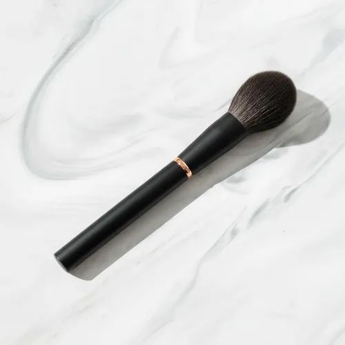 Brocha Lana Polvo Compacto Paris Night Maquillaje Negro