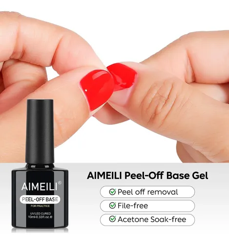Aimeili Gel Base/top Coat Vegano Hema-free Para Uñas