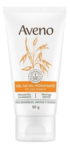 Gel Crema Hidratante Facial Piel Sensible Mixta Aveno 50g