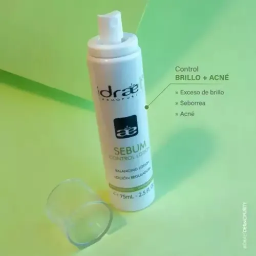 Idraet Acne Piel Grasa Sebum Control Locion Reguladora Poros 75ml