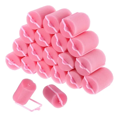 Rulos De Espuma Geyoga 18 Piezas Rosa 4.06×7.11cm