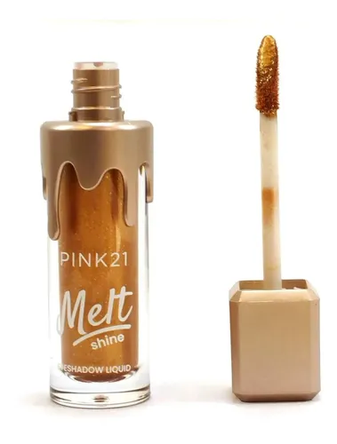 Sombra Ojos Liquida Glitter Metalica Melt Shine De Pink 21