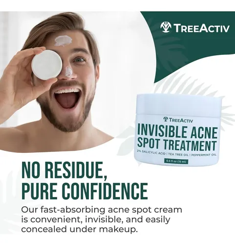 Crema Facial Antiacné Treeactiv Con Ácido Salicílico 15