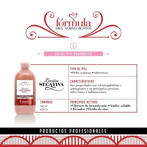 Loción Secativa Bifásica, Color Piel Norma Bustos 125 Ml