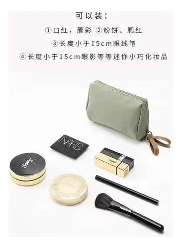 Minibolsa De Maquillaje Con Cremallera, Pequeña Bolsa Z