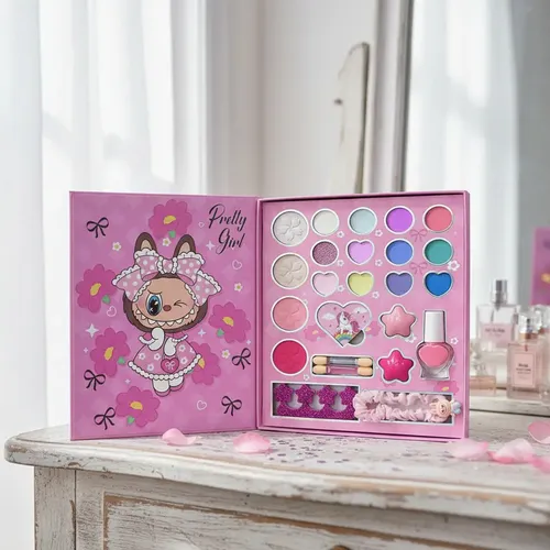 Paleta O Kit Estuche De Maquillaje Labubu Para Niña Spa