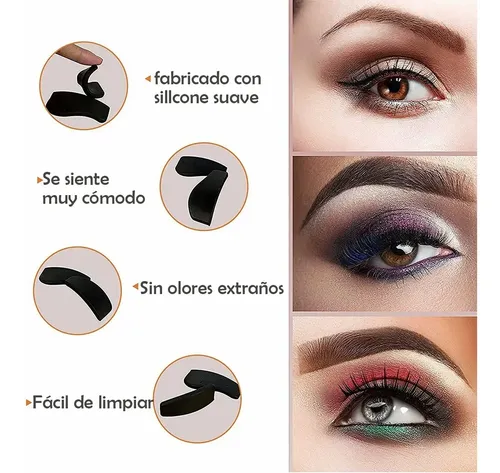 /kit Rápido Maquillaje Plantilla Sombra Ojos Molde Delineado
