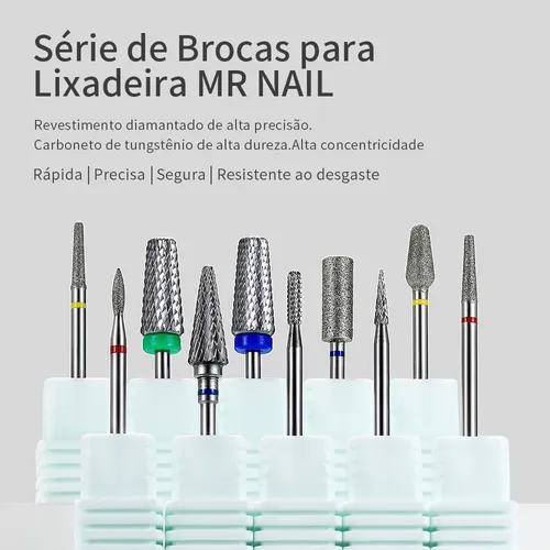 Broca De Uñas De Tungsteno Para Cutículas De Gel Bw046 Broca Bw046 Broca Chama