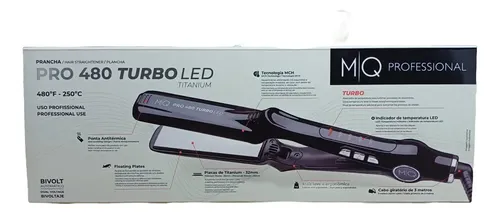 Planchita De Pelo Alisado Mq Professional Mq 480 Turbo
