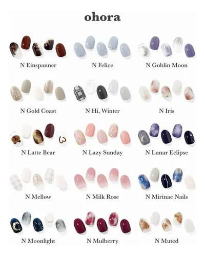 Tiras De Uñas De Gel Ohora Semi Curadas N Dreaming Con Acces