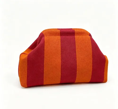 Bolsa De Maquillaje Portatil A Rayas,bolsa De Viaje//2026