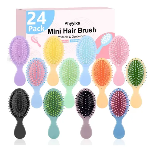 Mini Cepillos Desenredantes Phyyixs 24 Uds Para Cabello Húme