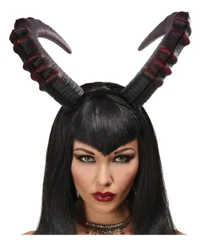 Diadema Gótica De Cuerno De Diablo Para Cosplay De Halloween