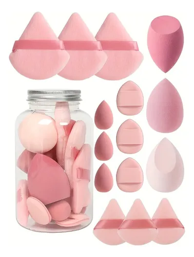 15 Esponjas Maquillaje Triángulo Líquido Crema