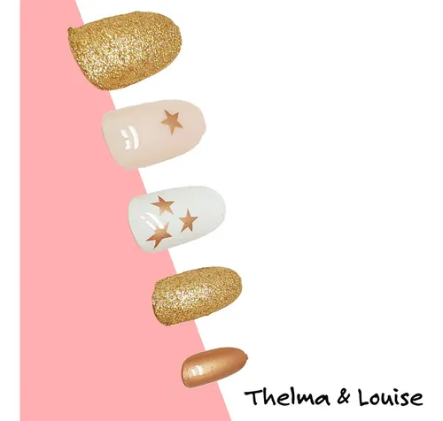 Uñas Autoadhesivas Press On  Tyl Salon Con Sticker Adhesivo