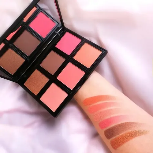 Combo Paleta De Rubores Contorno + Iluminador Rude Cosmetics
