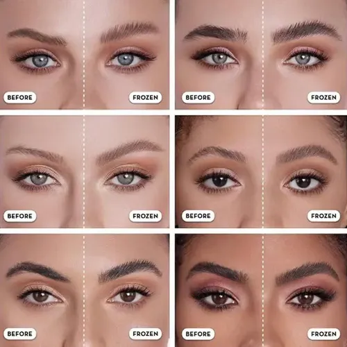 Gel Para Peinar Cejas Con Cabezal De Cepillo 3d Y Peine Mold Blanco 9222938328303